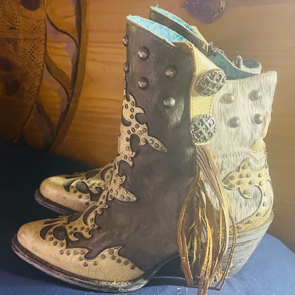 Corral Booties with fringe